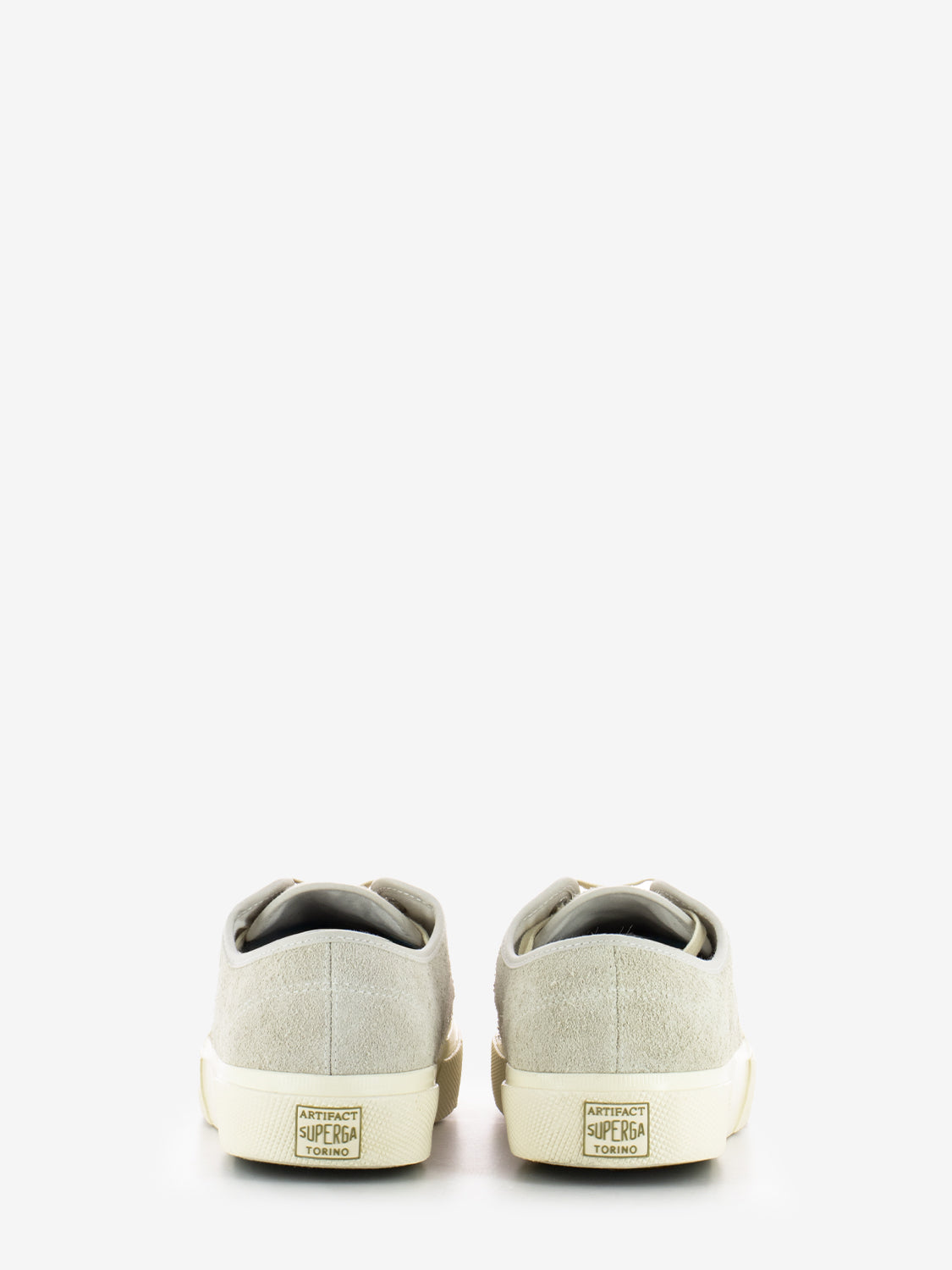 Milk white / off white suede sneakers