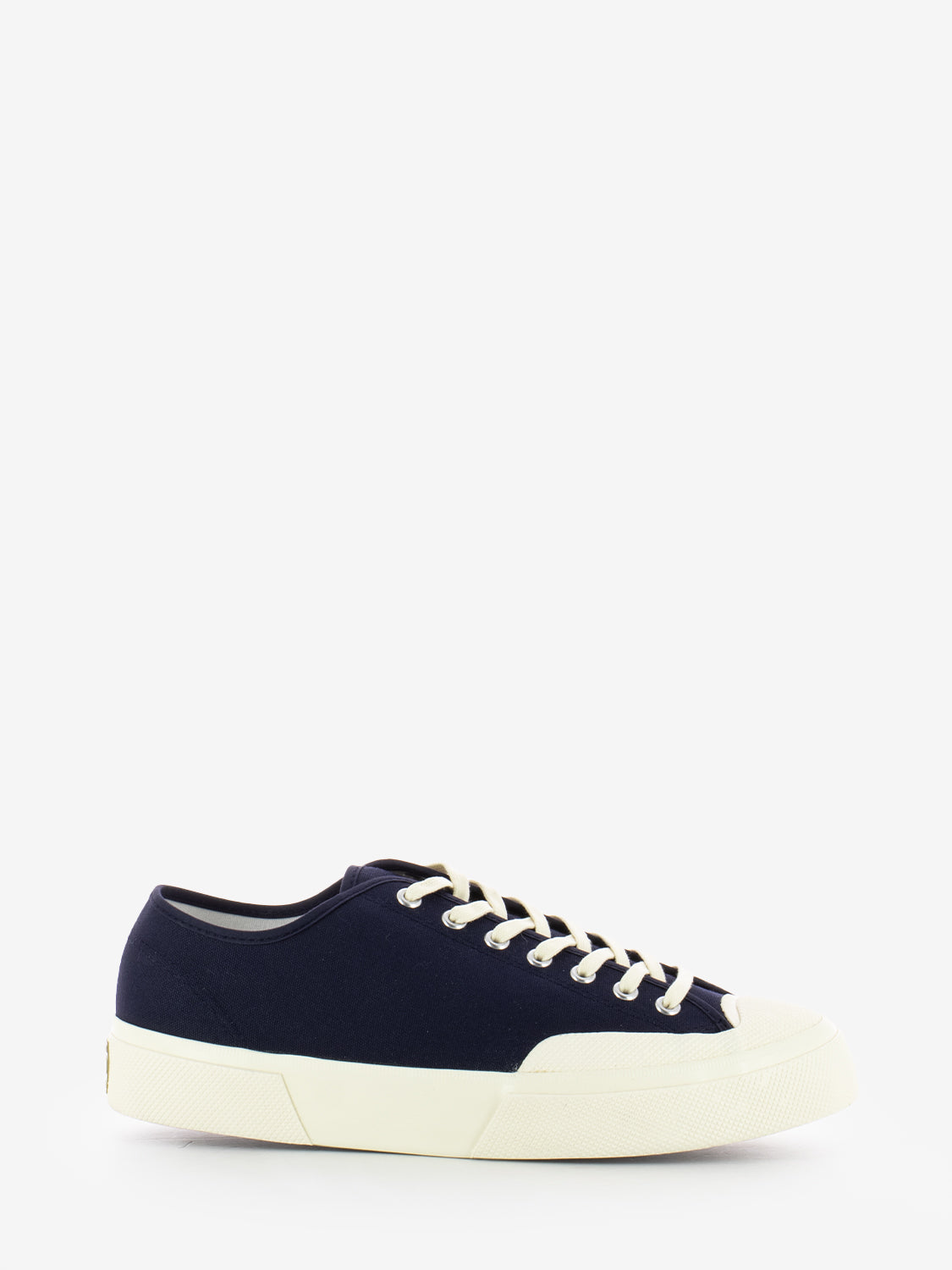 Navy / off white canvas sneakers