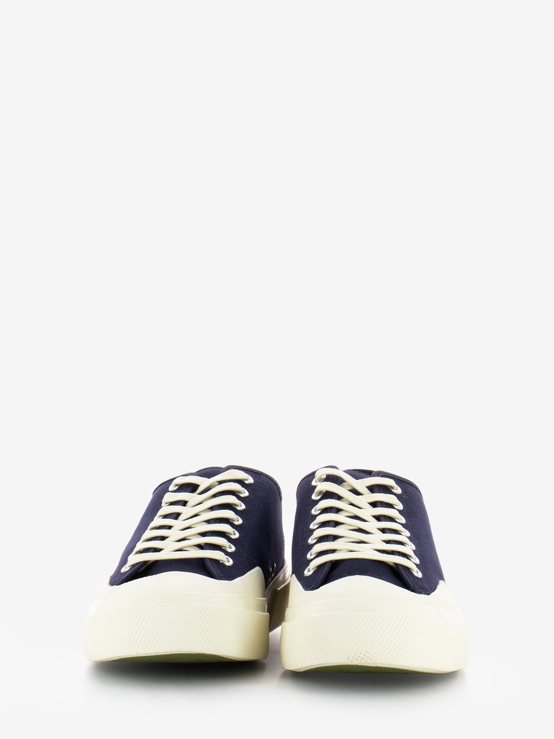 Navy / off white canvas sneakers