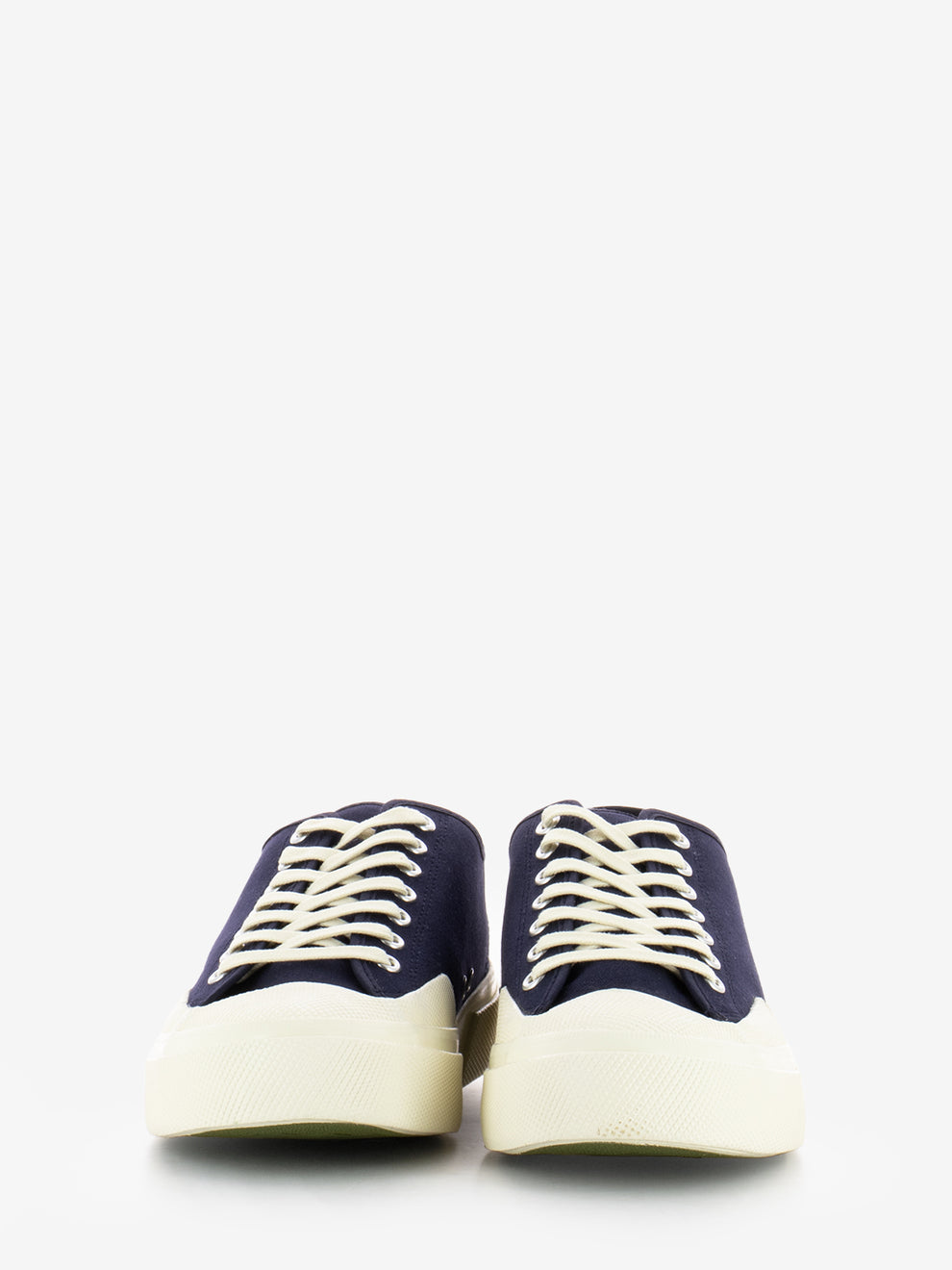 Navy / off white canvas sneakers