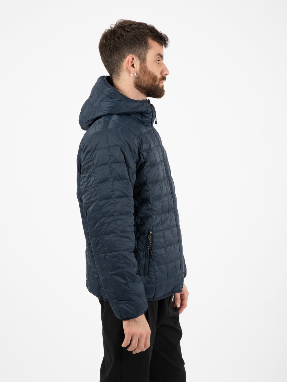 Giacca reversibile orsetto navy / beige