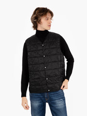 TAION - Gilet imbottito con bottoni nero