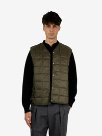 Dark olive V-neck vest