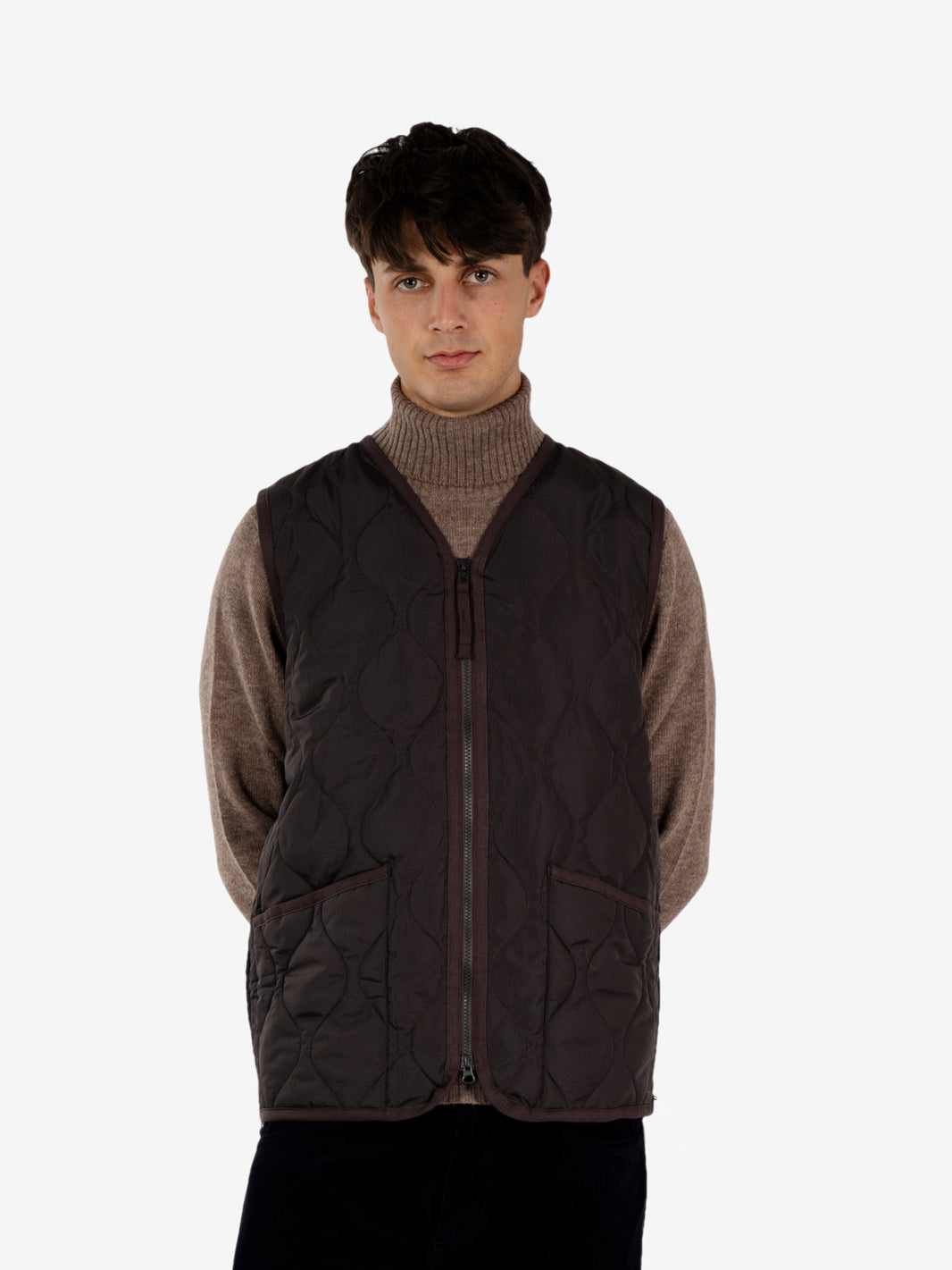 Military vest dark choco