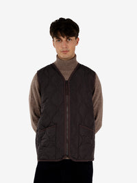 Military vest dark choco