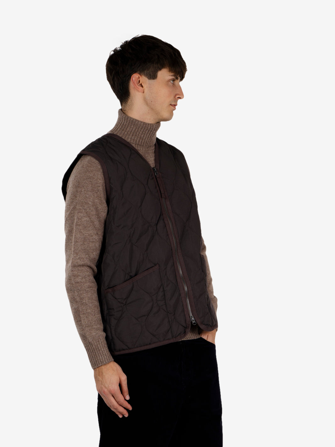 Military vest dark choco