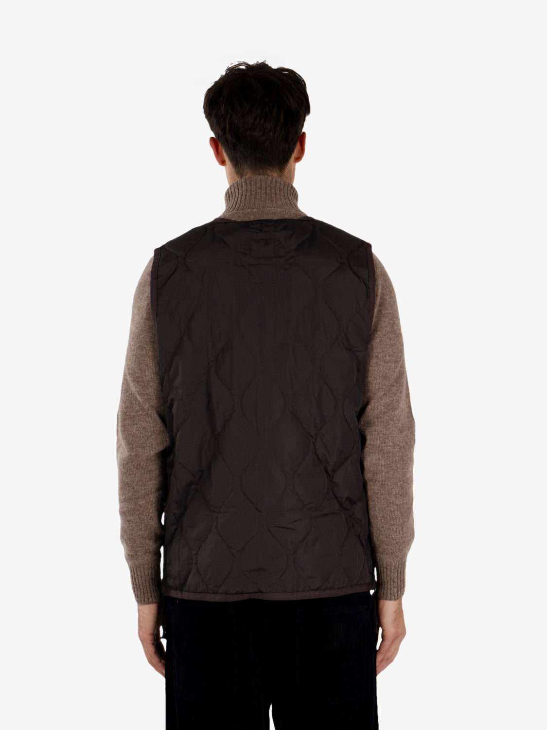 Military vest dark choco