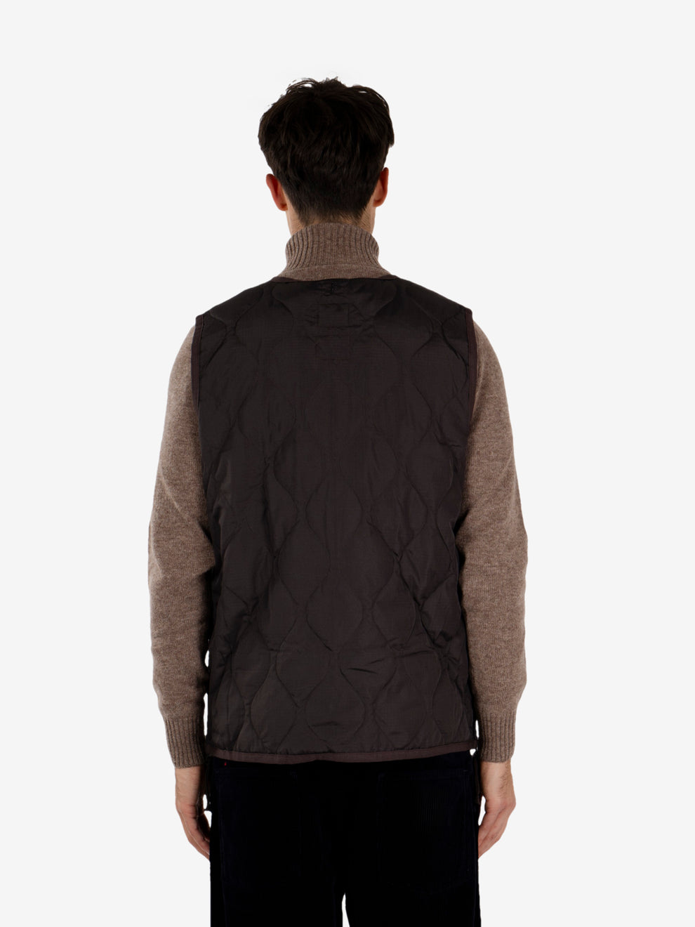 Military vest dark choco