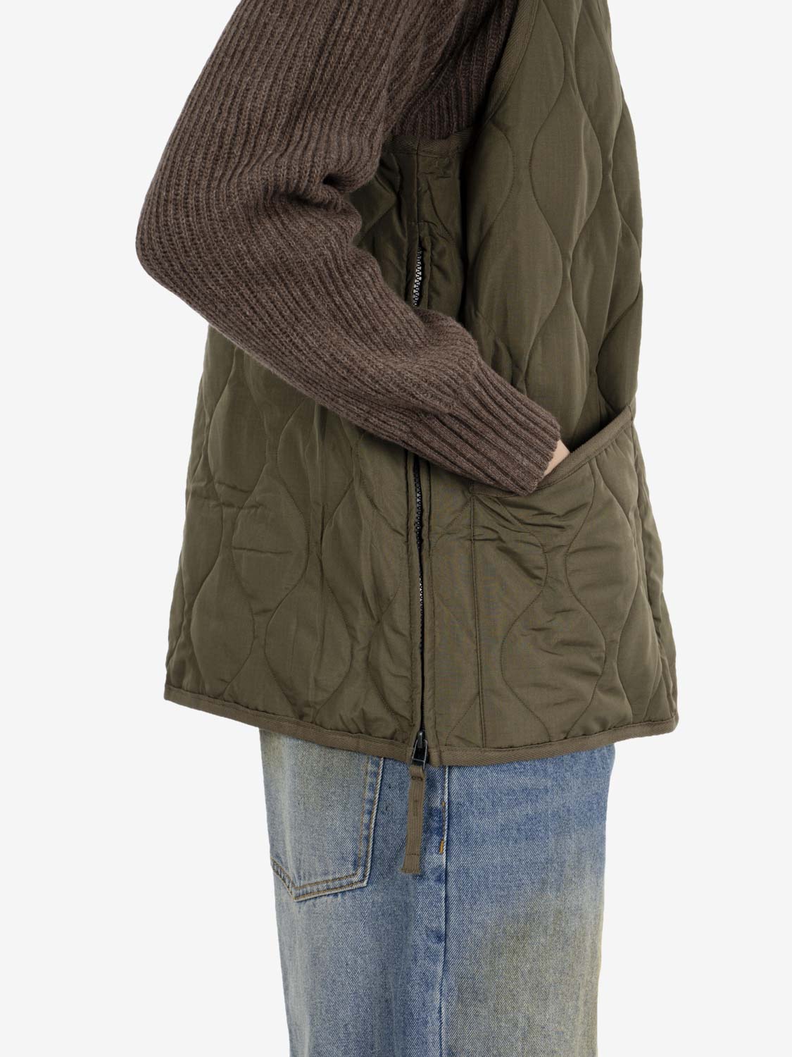 Military vest dark olive
