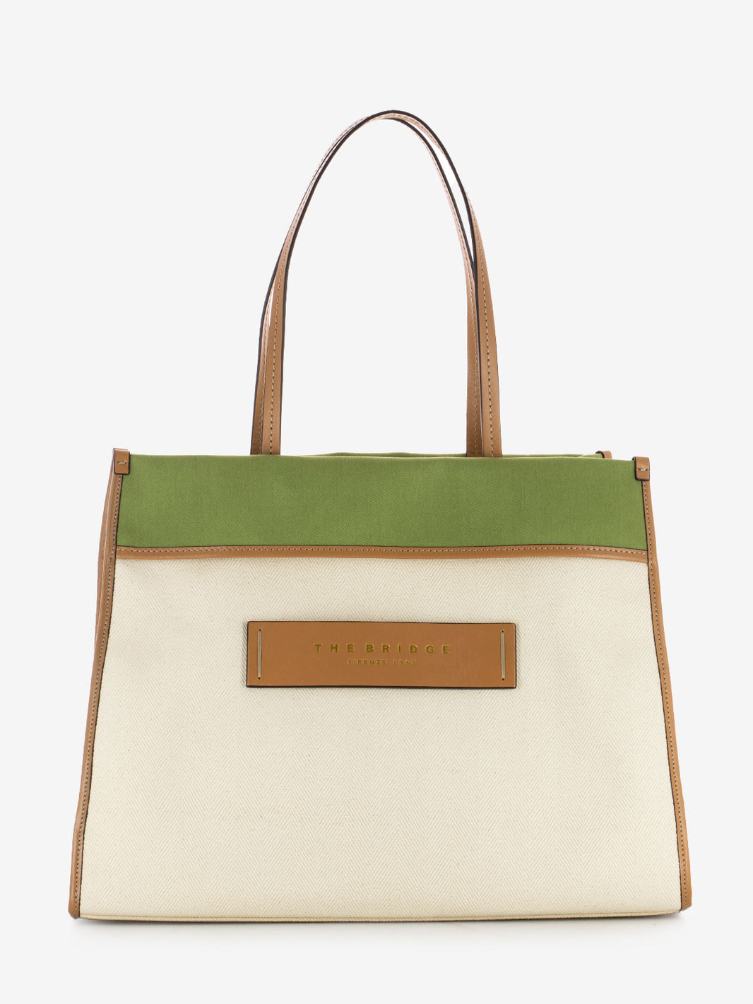 Beach bag Elisa natural / green