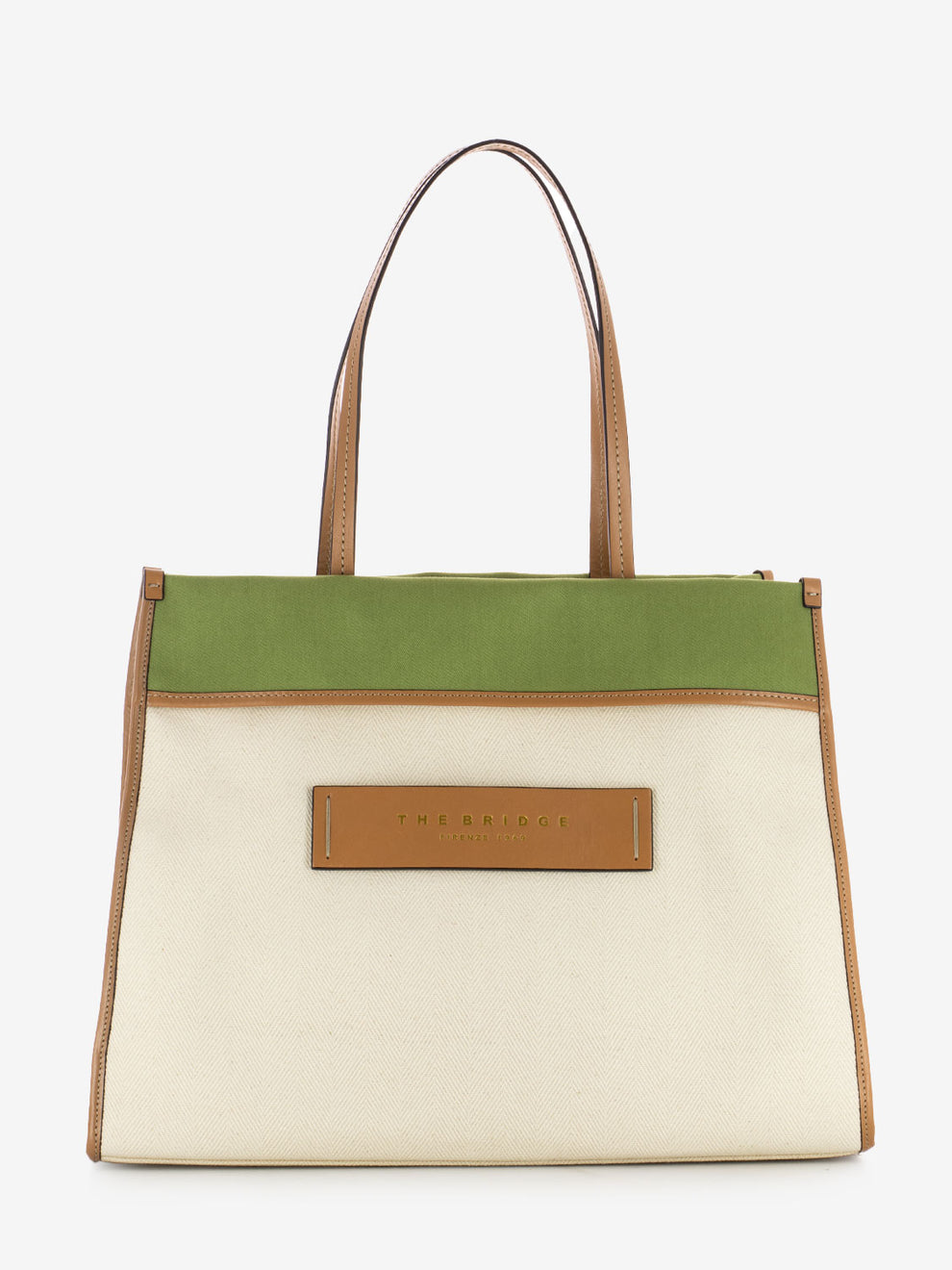 Beach bag Elisa natural / green