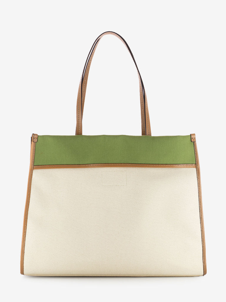 THE BRIDGE - Beach bag Elisa naturale / verde