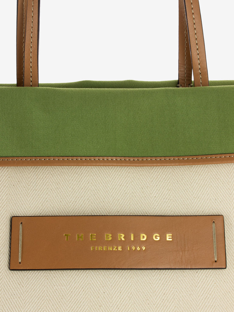 THE BRIDGE - Beach bag Elisa naturale / verde