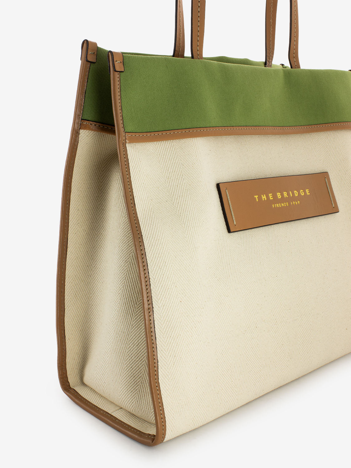 Beach bag Elisa natural / green