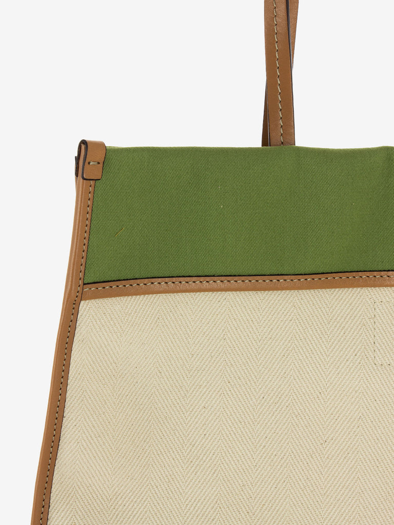 THE BRIDGE - Beach bag Elisa naturale / verde