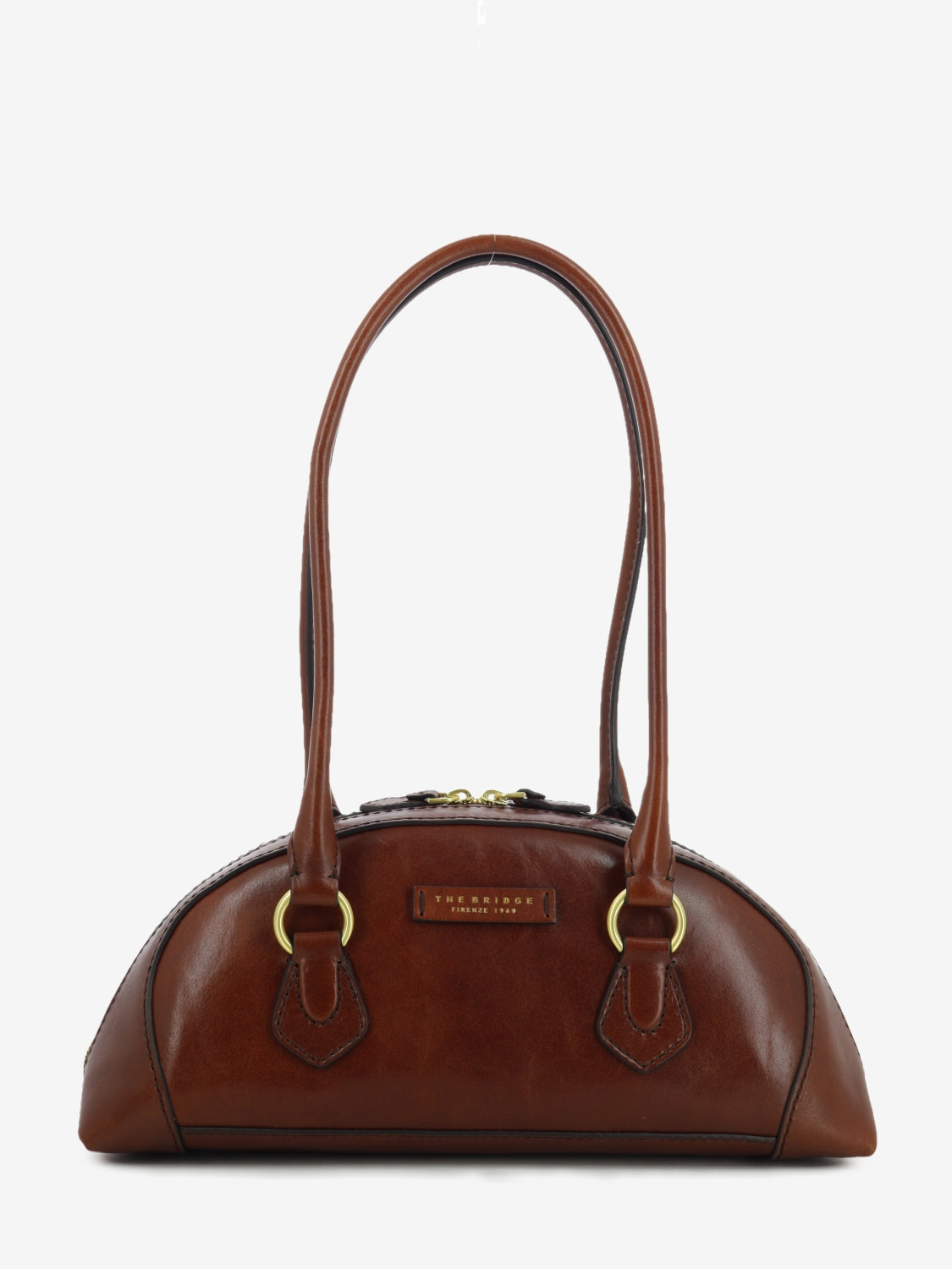 Borsa bowling Magda marrone / oro