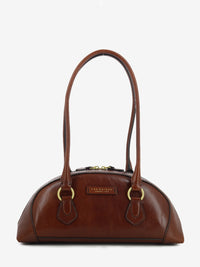Borsa bowling Magda marrone / oro