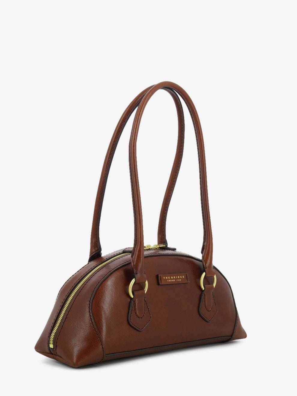 Borsa bowling Magda marrone / oro