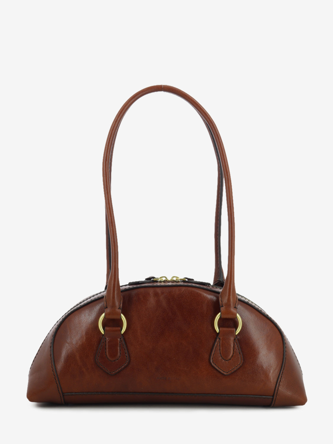 Borsa bowling Magda marrone / oro
