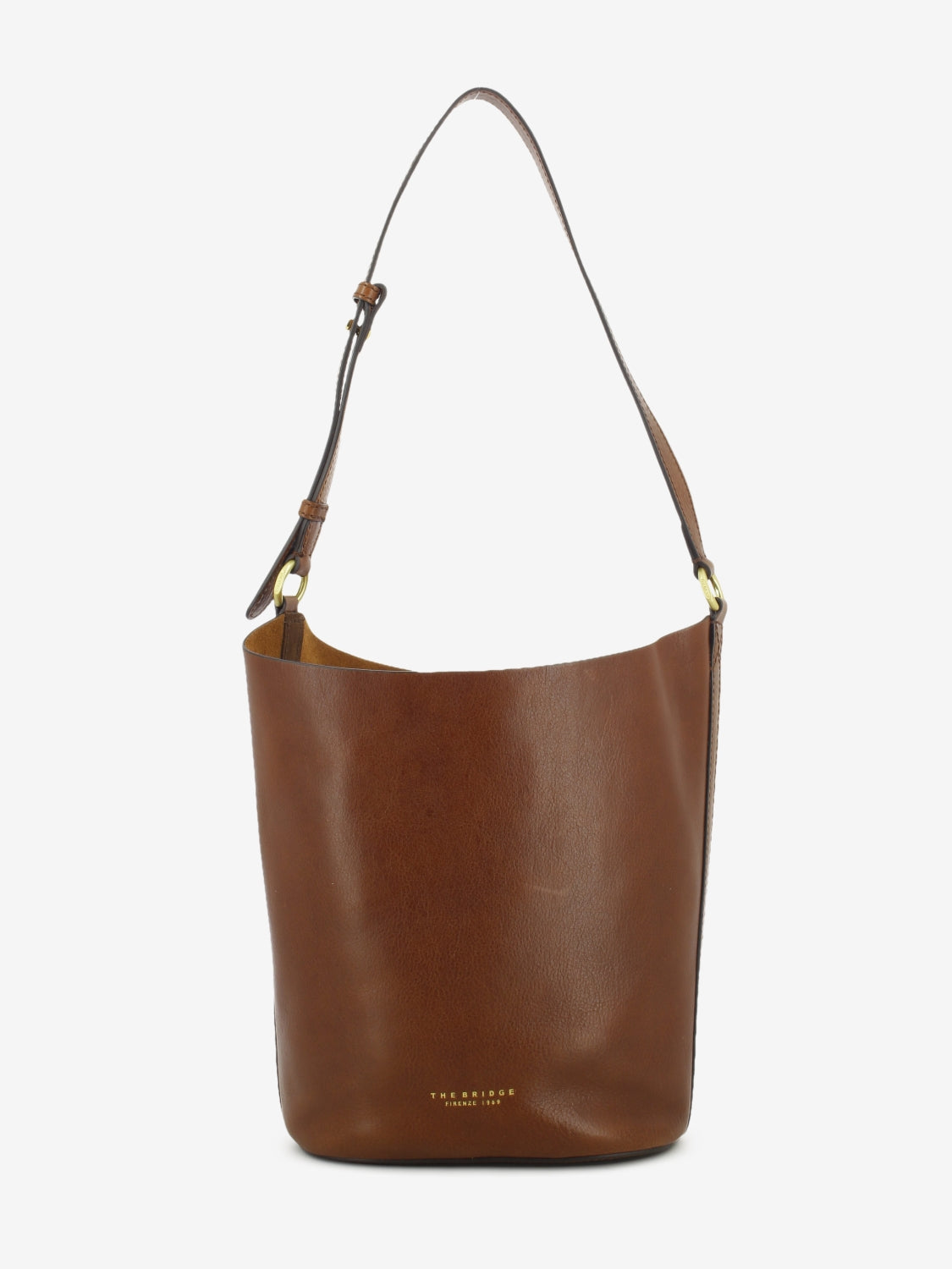 Borsa Bucket Luce marrone / oro