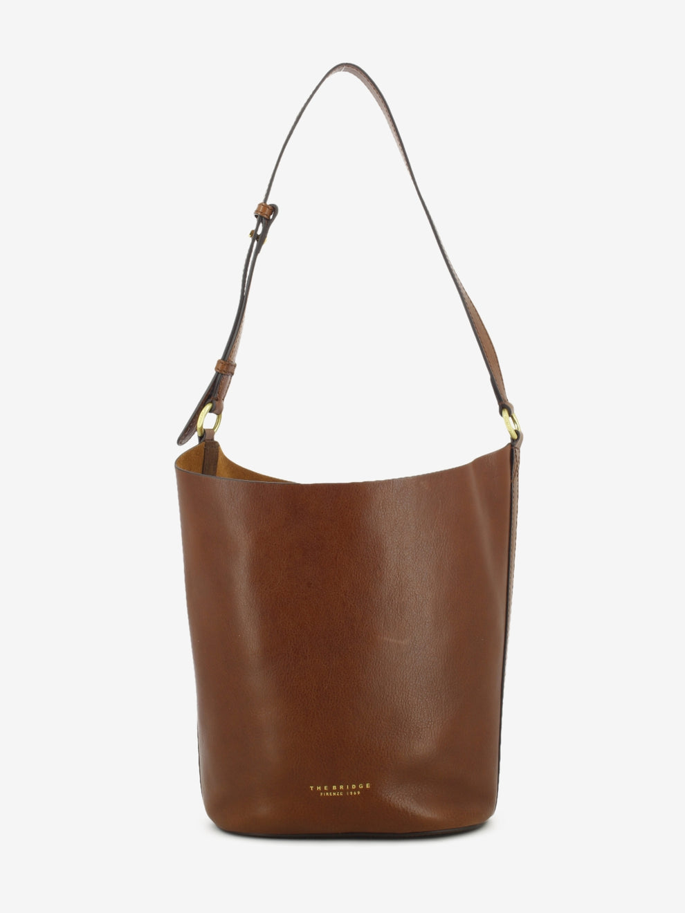 Borsa Bucket Luce marrone / oro