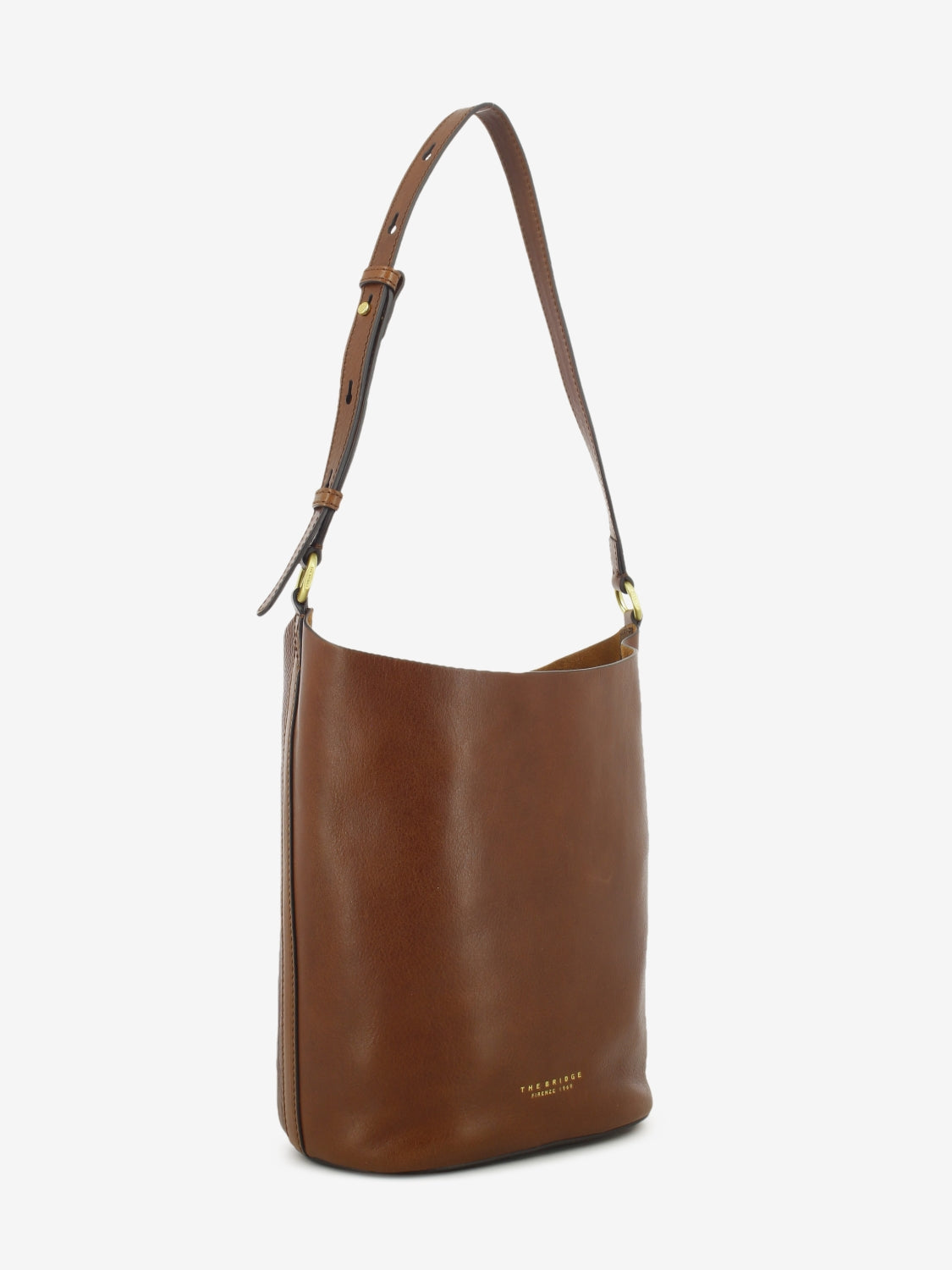 Borsa Bucket Luce marrone / oro