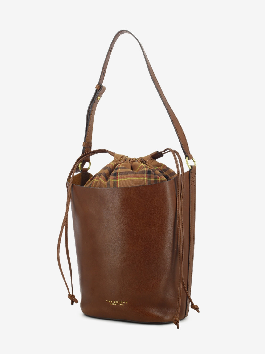 Borsa Bucket Luce marrone / oro