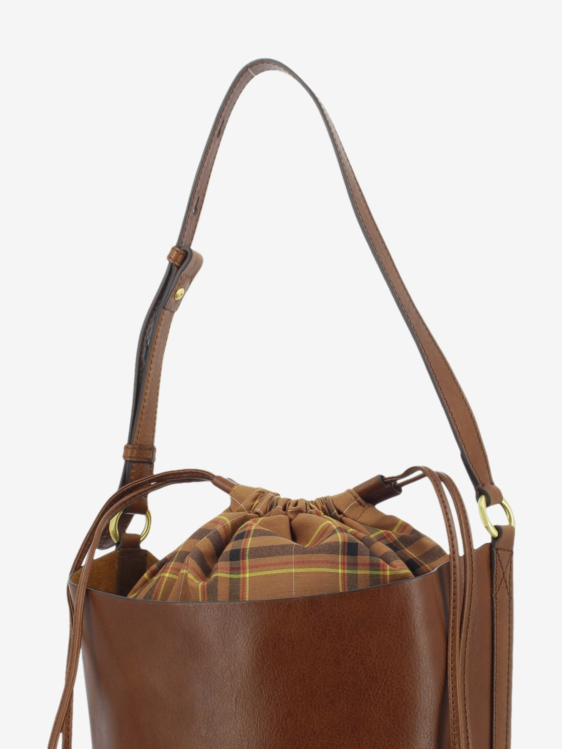 Borsa Bucket Luce marrone / oro