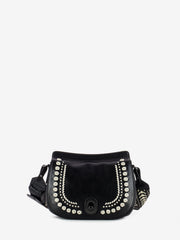 THE BRIDGE - Borsa crossbody Celeste nero / panna