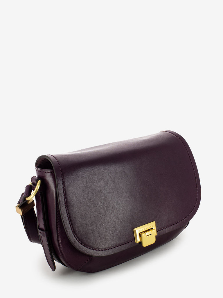 THE BRIDGE - Borsa Federica a spalla in pelle viola