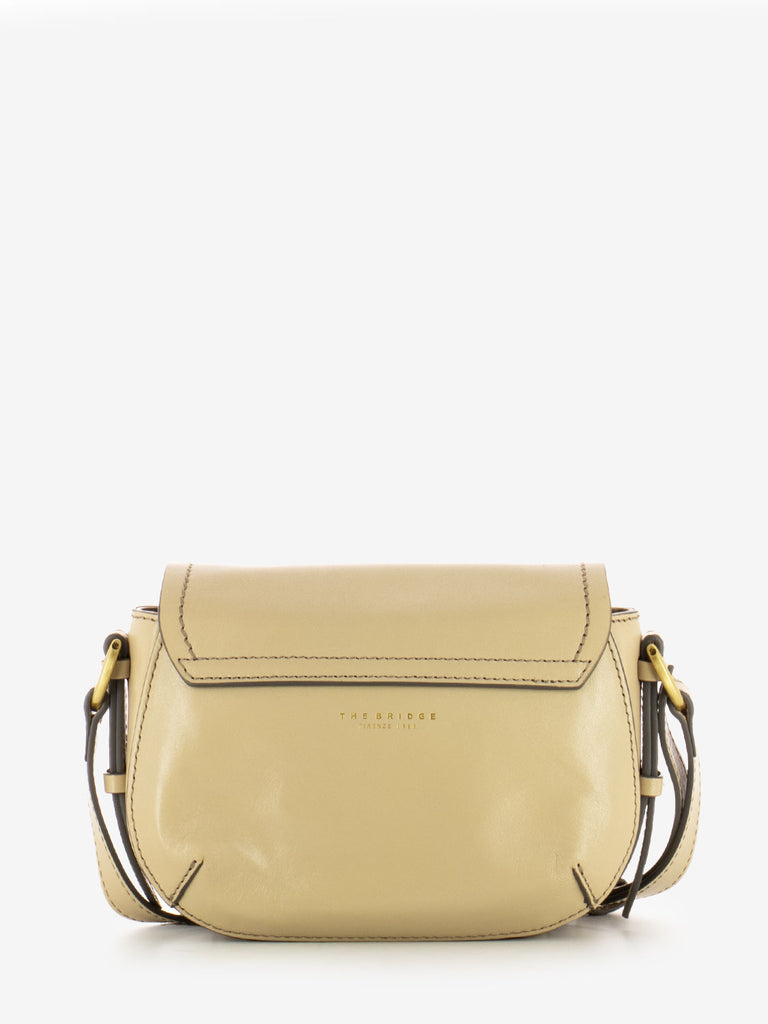 THE BRIDGE - Borsa Federica a tracolla in pelle beige