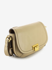 THE BRIDGE - Borsa Federica a tracolla in pelle beige