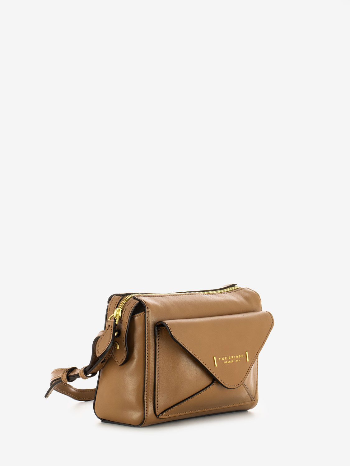 Borsa Frida a tracolla in pelle marzapane
