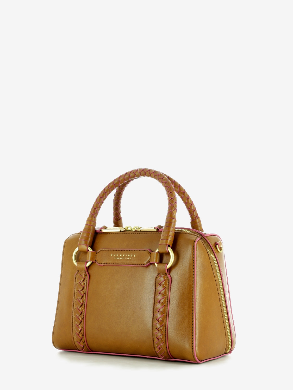 Borsa handbag W/shoulder Laura cognac