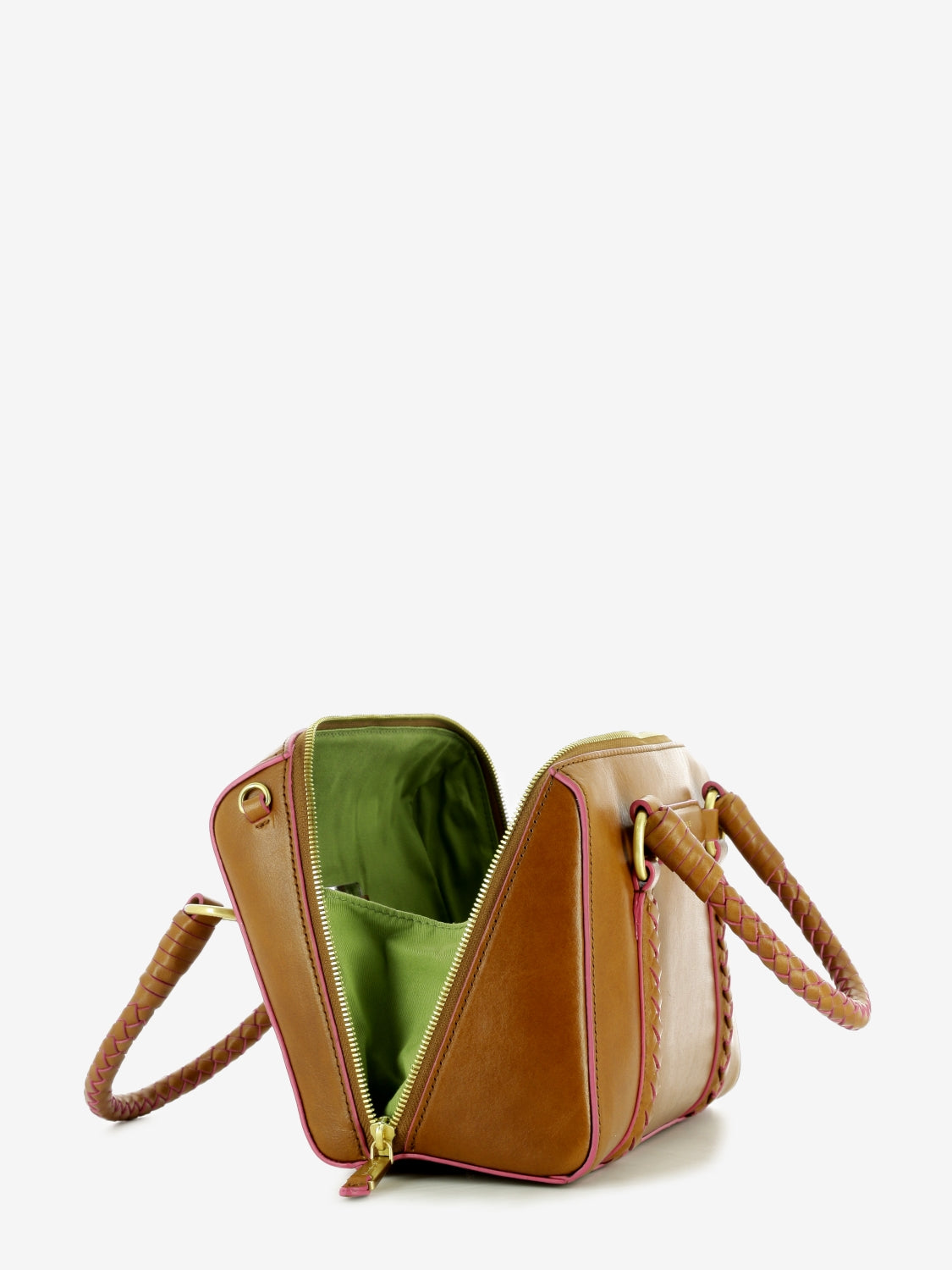 Borsa handbag W/shoulder Laura cognac