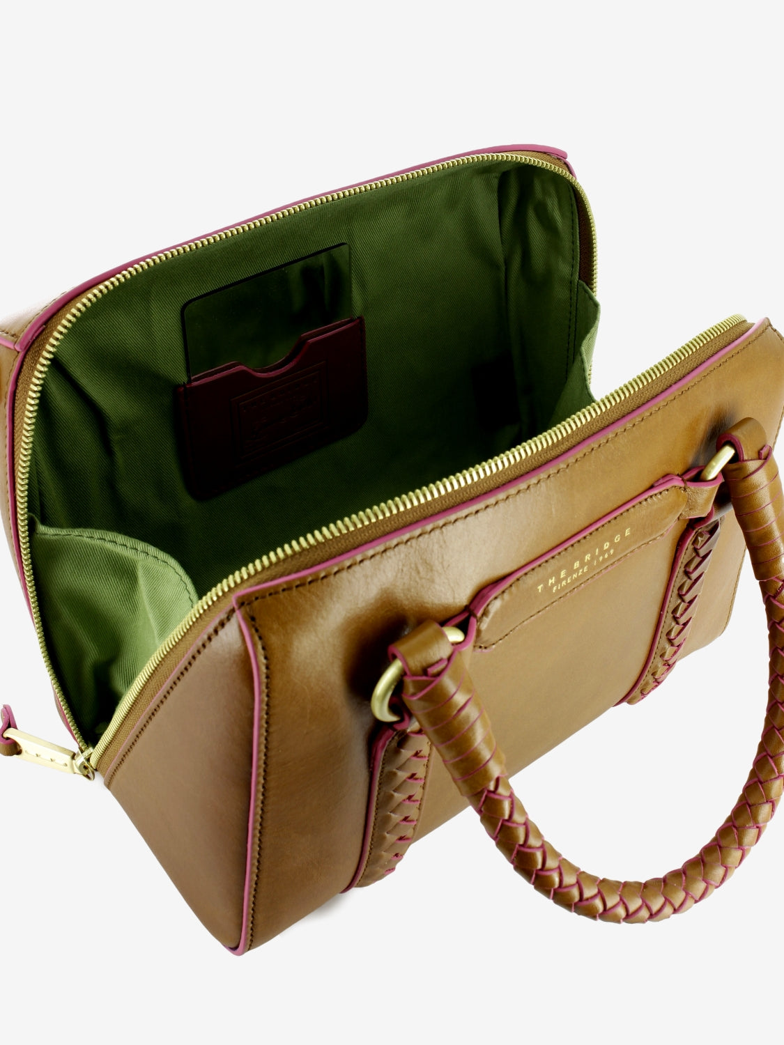 Borsa handbag W/shoulder Laura cognac