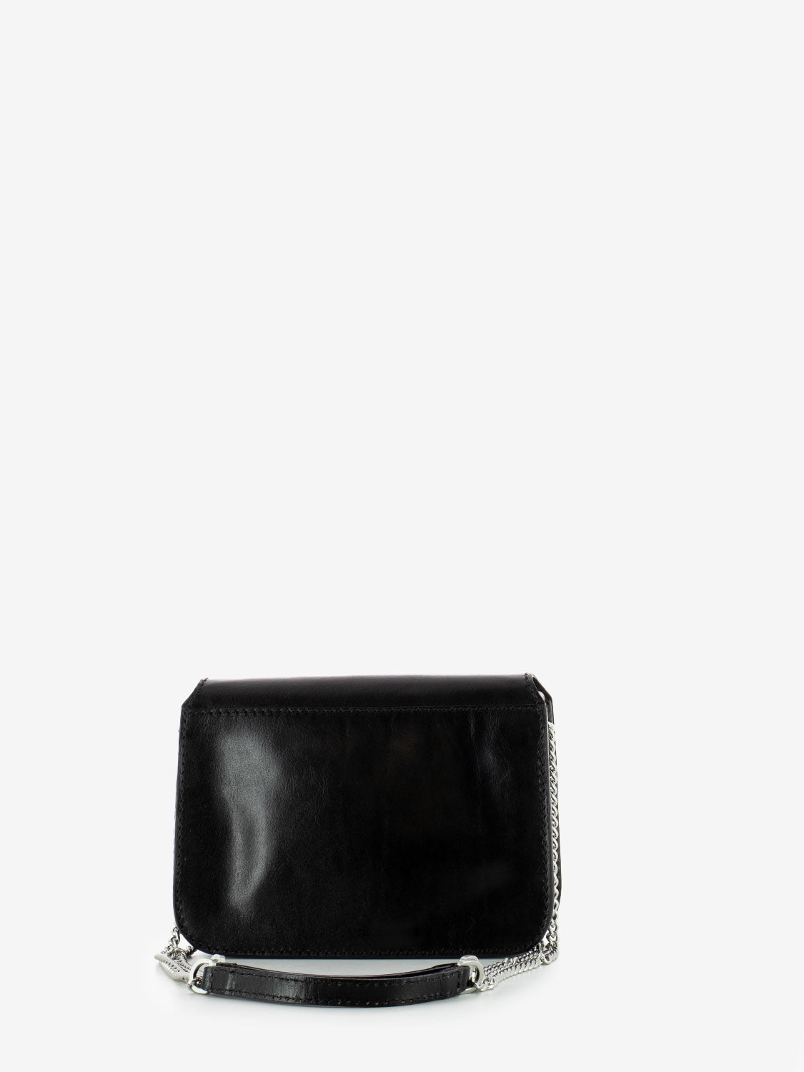 Borsa Lucrezia a tracolla in pelle nera