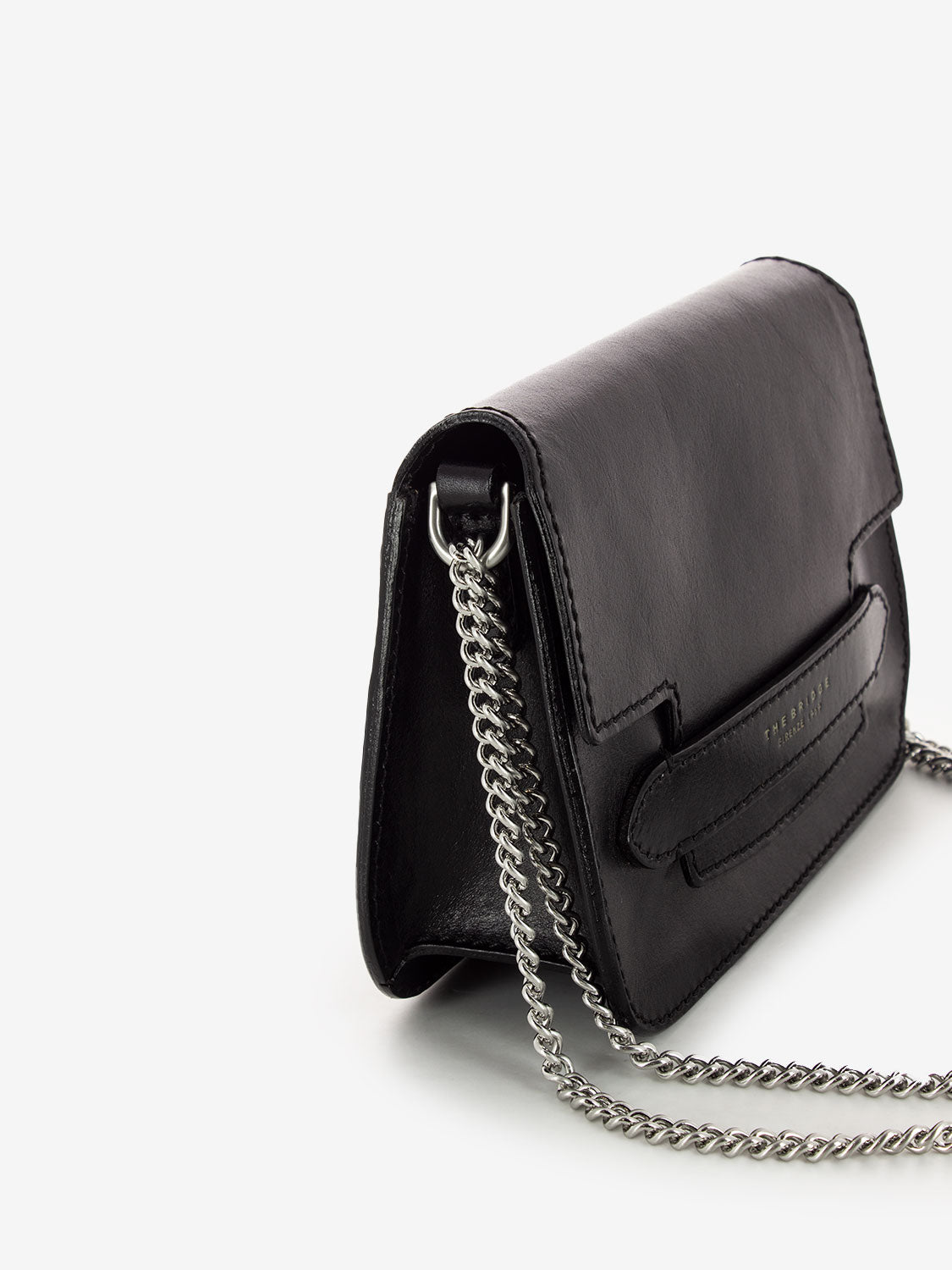 Borsa Lucrezia a tracolla in pelle nera