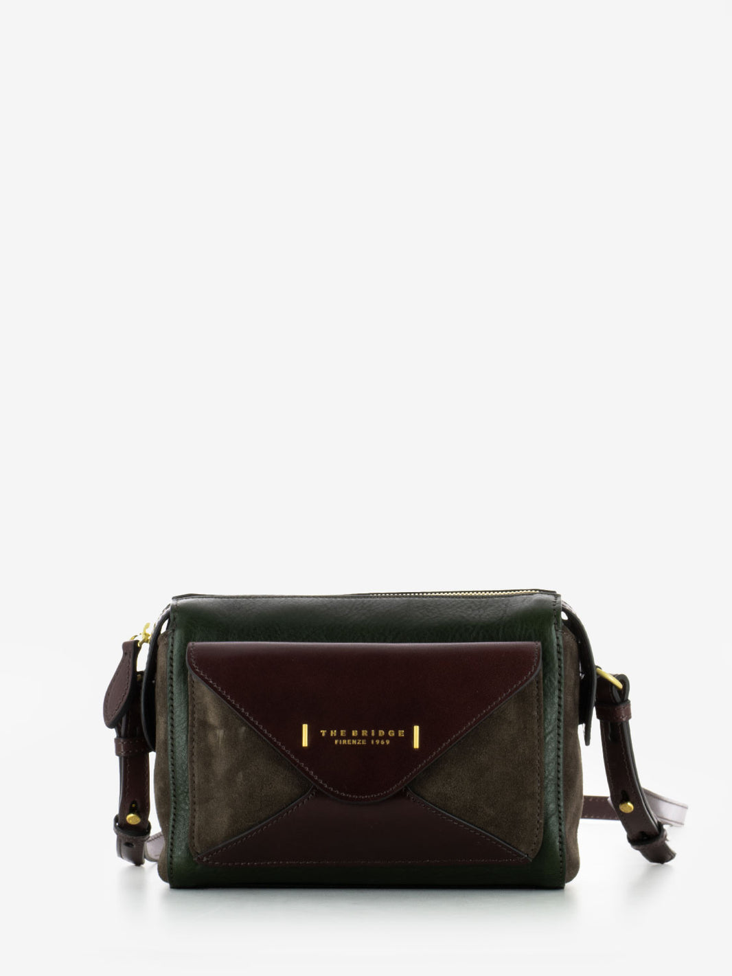Camera case Frida bordeaux / verde / marrone
