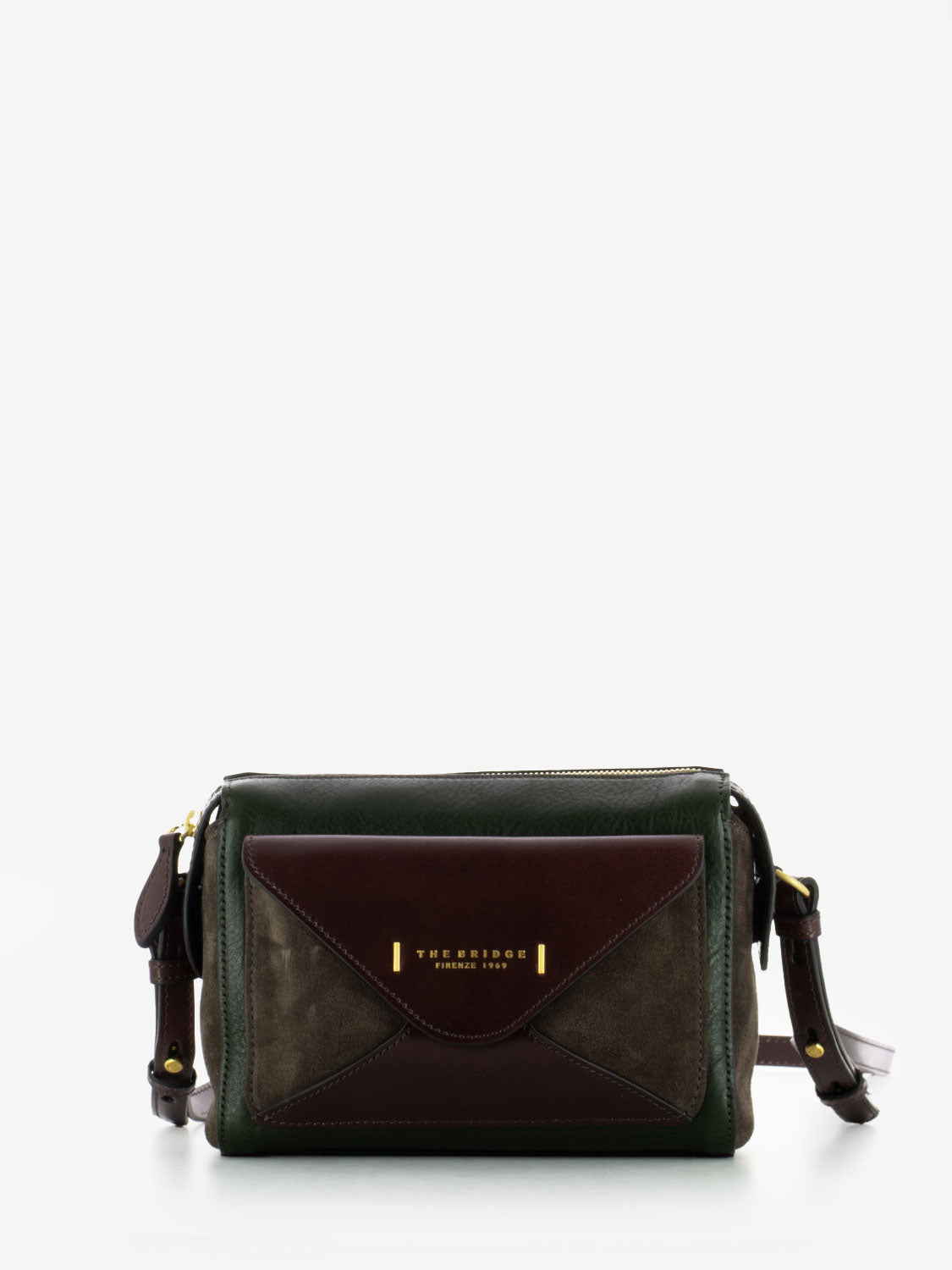 Camera case Frida bordeaux / verde / marrone