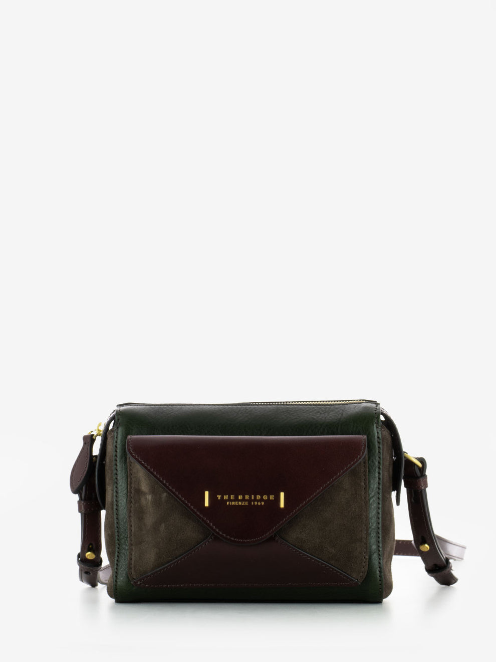 Camera case Frida bordeaux / verde / marrone