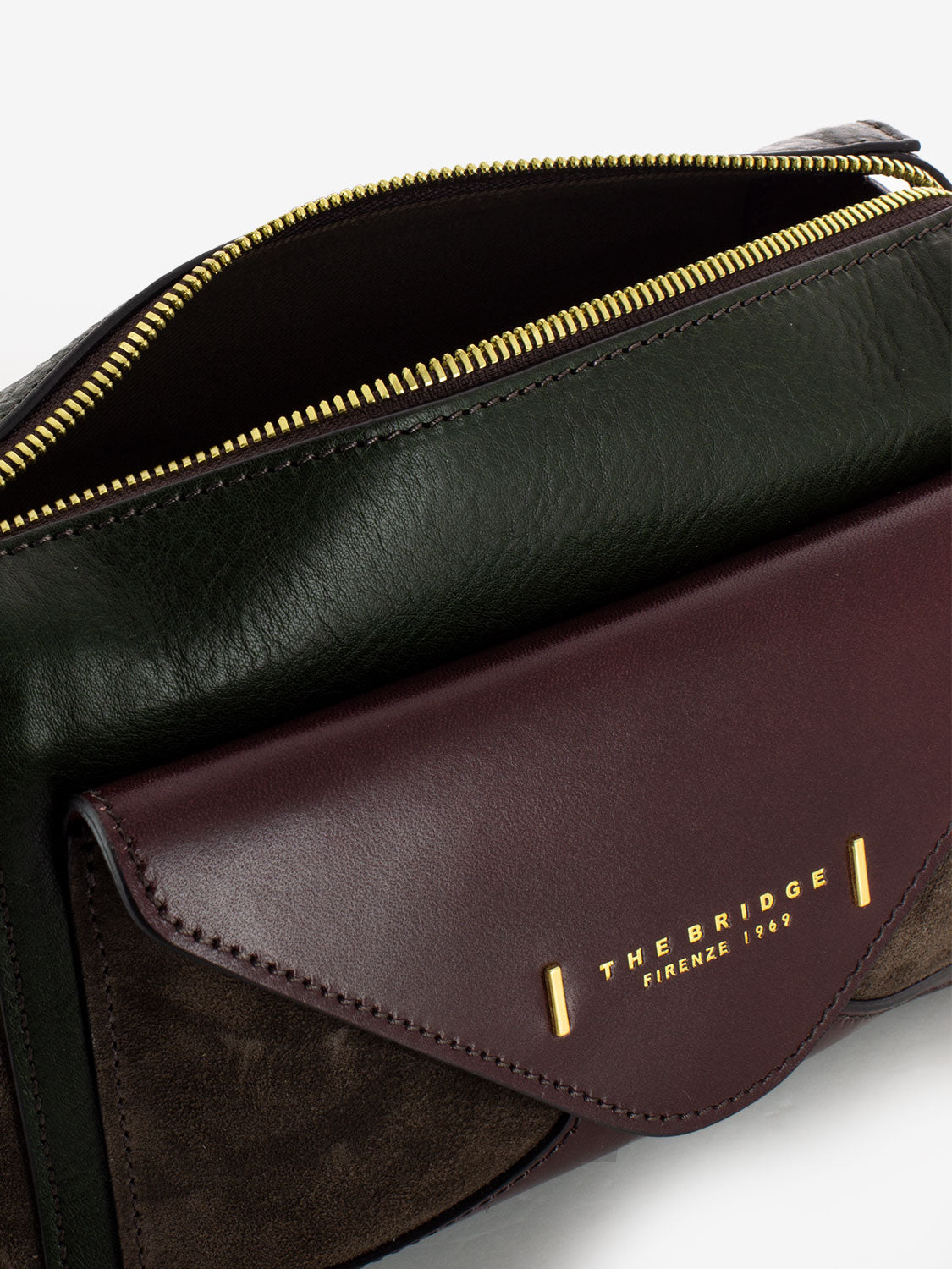 Camera case Frida bordeaux / verde / marrone