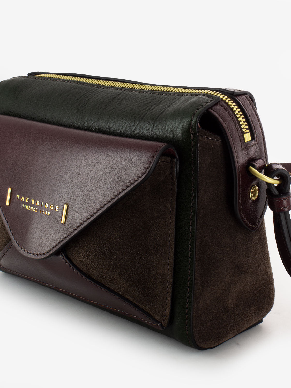 Camera case Frida bordeaux / verde / marrone