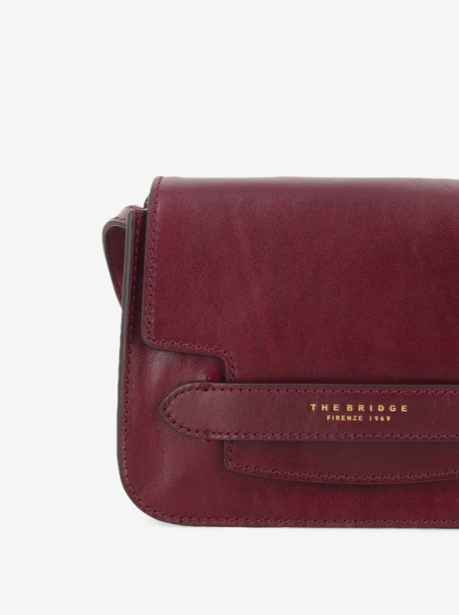 Crossbody Lucrezia small barolo / oro