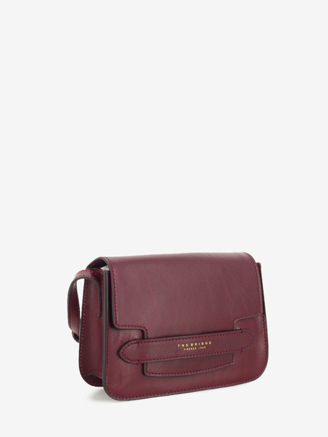 Crossbody Lucrezia small barolo / oro