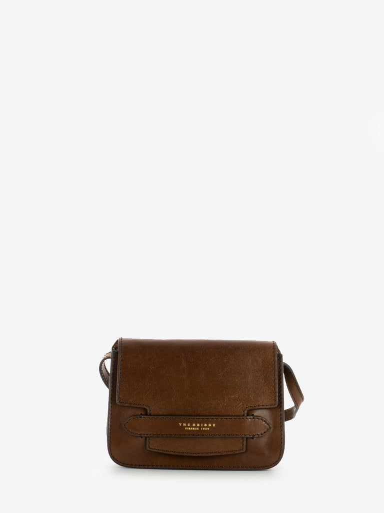 THE BRIDGE - Crossbody Lucrezia marrone / oro