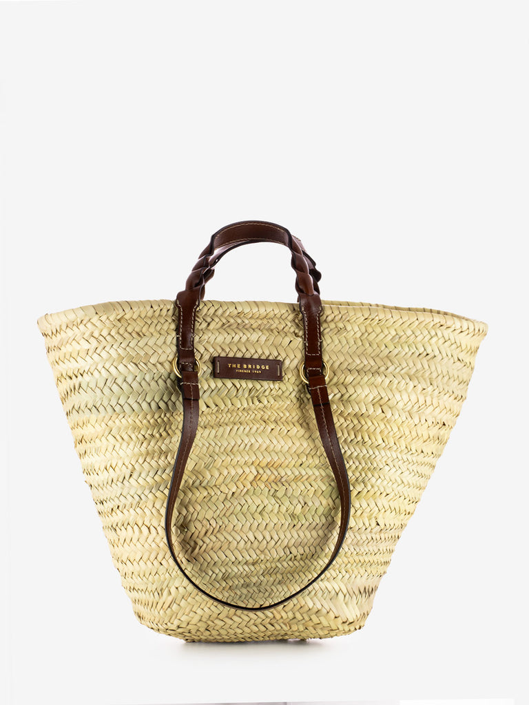 THE BRIDGE - Shopper Clara rafia beige / marrone