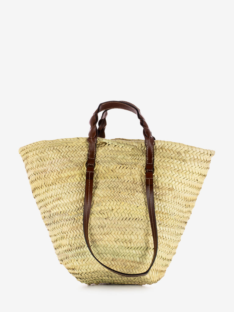 THE BRIDGE - Shopper Clara rafia beige / marrone