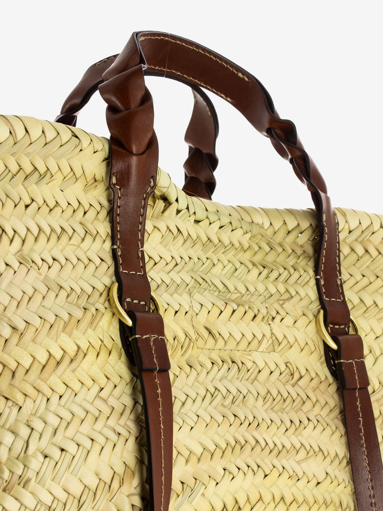 THE BRIDGE - Shopper Clara rafia beige / marrone