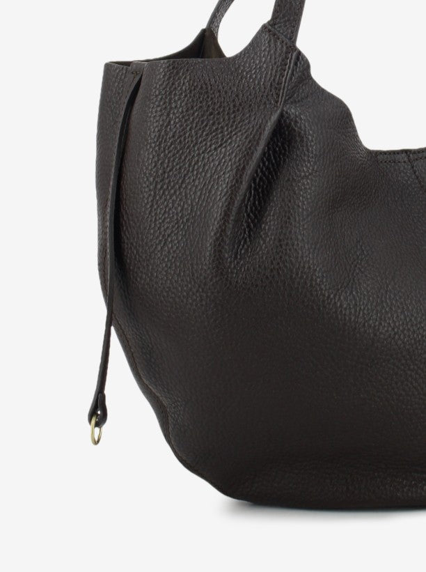 Shopper Marisa moka / gold